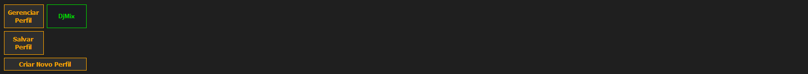 Painel de gerenciamento de perfis do DjMix